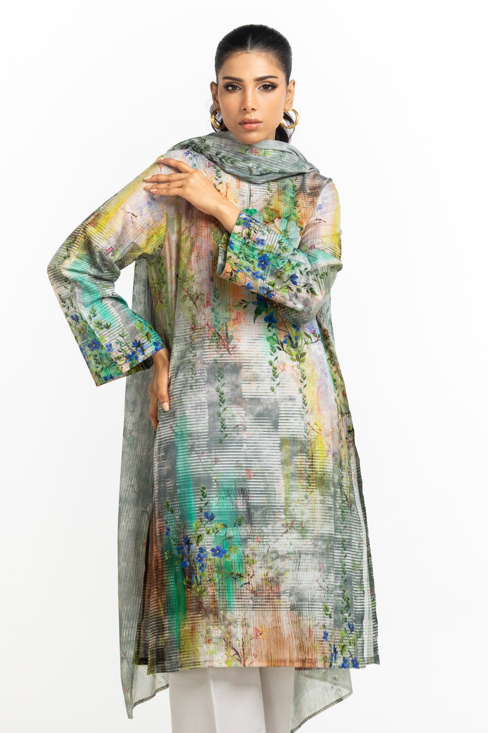 Gul Ahmed Ready to Wear 3PC Lawn Printed Suit IUSTKSD-516