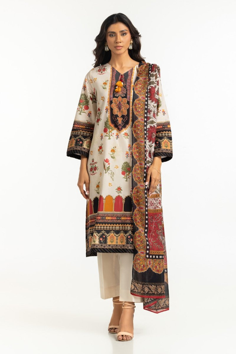 Gul Ahmed Ready to Wear 3PC Lawn Printed Suit IUSTKSD-519