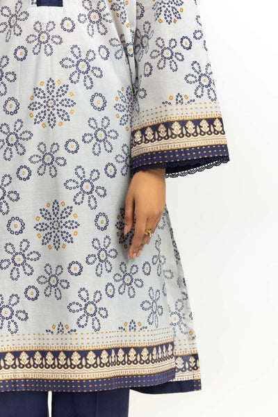 Gul Ahmed Ready to Wear 3PC Lawn Gold And Lacquer Printed Suit IUSTKSD-522