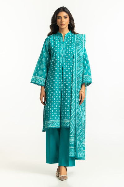 Gul Ahmed Ready to Wear 3PC Lacquer Printed Lawn Suit IUSTKSD-530