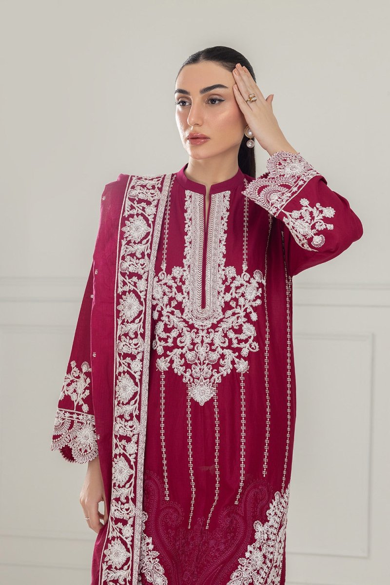 Gul Ahmed Ready to Wear 3PC Lawn Embroidered Suit IUSTKSD-534