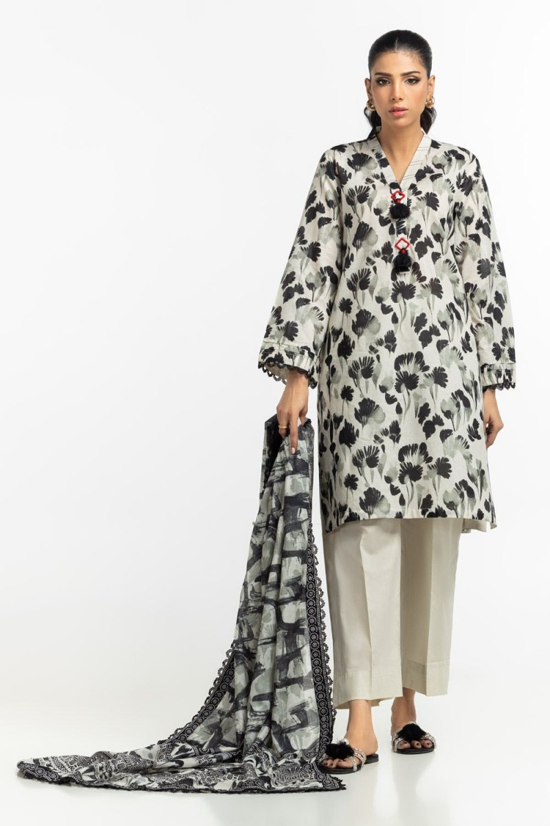 Gul Ahmed Ready to Wear 3PC Lawn Printed Suit IUSTKSD-546