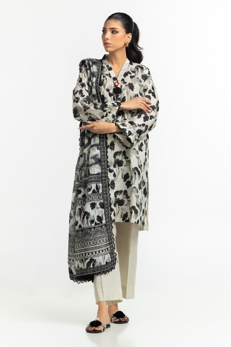Gul Ahmed Ready to Wear 3PC Lawn Printed Suit IUSTKSD-546