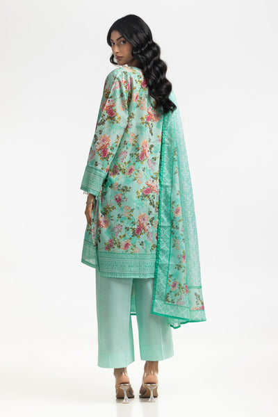 Gul Ahmed Ready to Wear 3PC Lawn Printed Embroidered Suit IUSTKSD-548