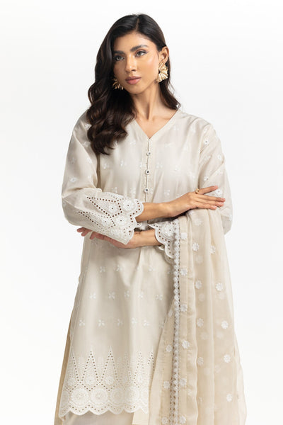 Gul Ahmed Ready to Wear 3PC Lawn Schiffli Embroidered Suit IUSTKSD-552