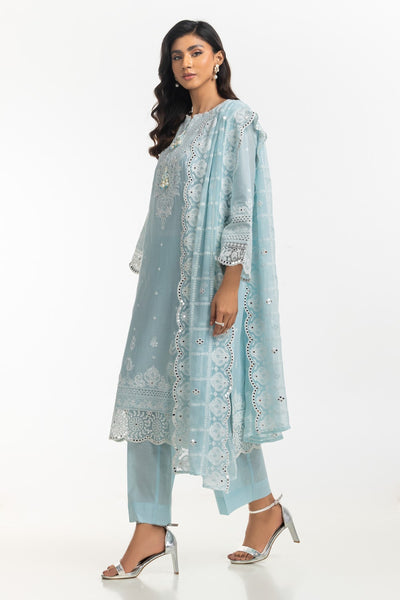 Gul Ahmed Ready to Wear 3PC Lawn Embroidered Suit IUSTKSD-565