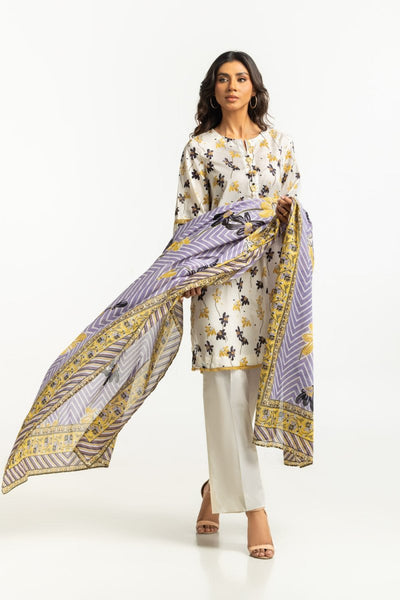 Gul Ahmed Ready to Wear 3PC Lawn Printed Suit IUSTKSD-577