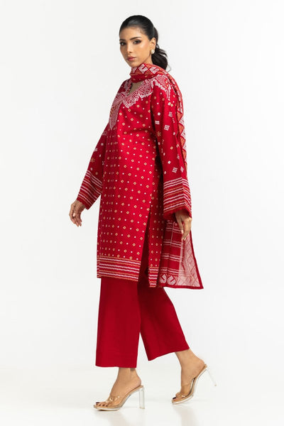 Gul Ahmed Ready to Wear 3PC Lawn Lacquer Printed Suit IUSTKSD-584