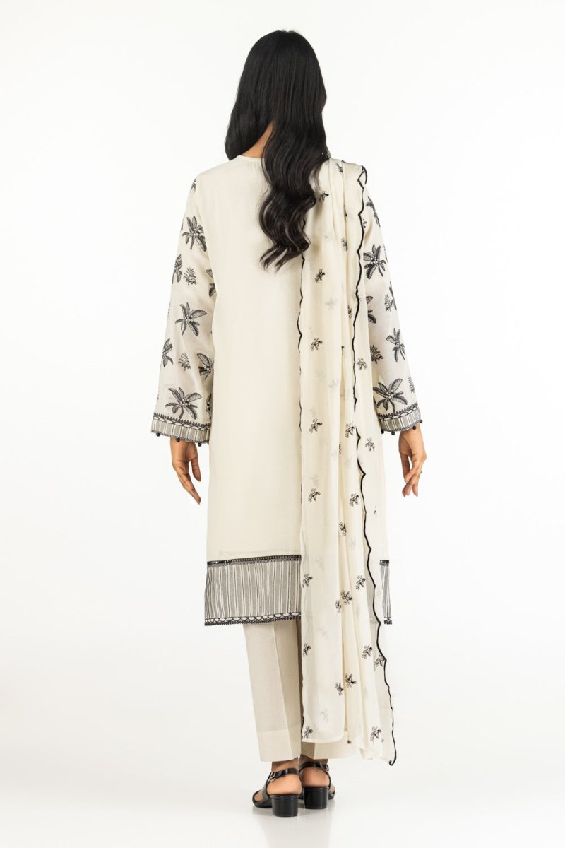Gul Ahmed Ready to Wear 3PC Dyed Embroidered Swiss Voile Suit IUSTKSD-596