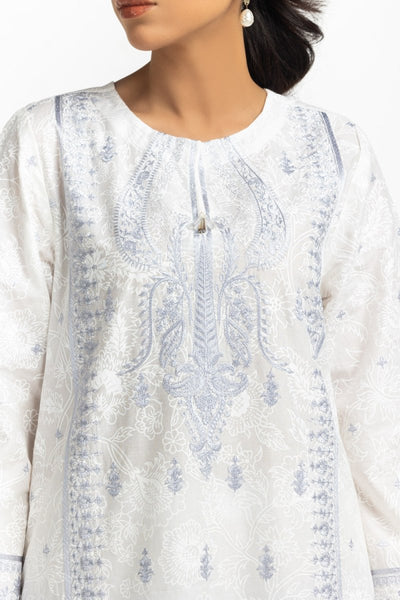 Gul Ahmed Ready to Wear 3PC Lawn Lacquer Printed Suit With Embroidered IUSTKSD-600