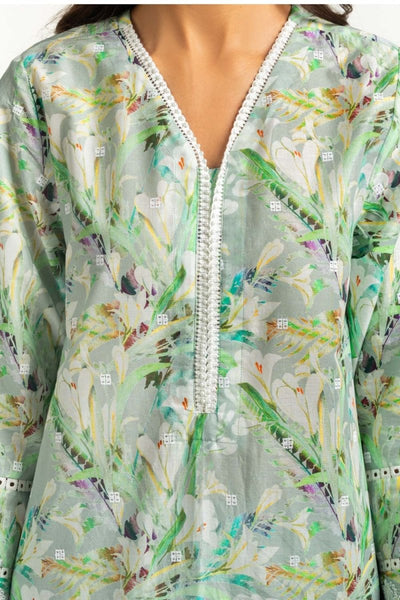Gul Ahmed Ready to Wear 3PC Lawn Printed Suit With Embroidered IUSTKSD-625