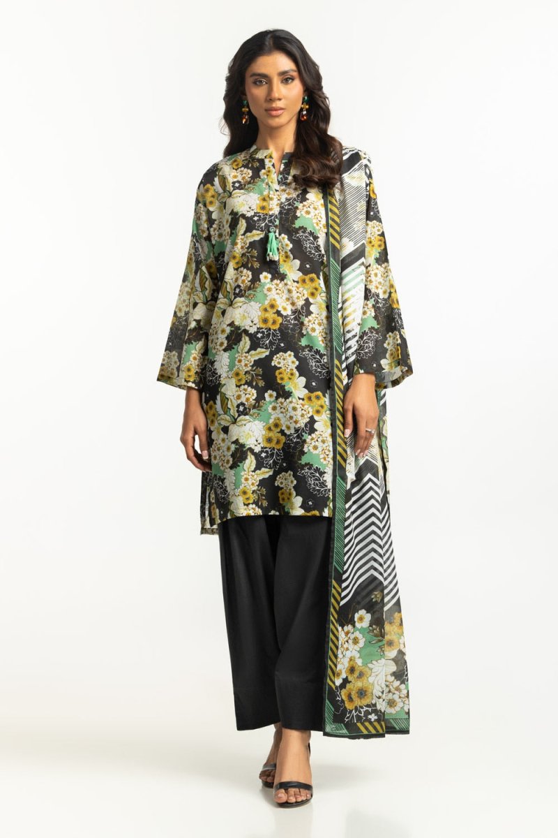 Gul Ahmed Ready to Wear 3PC Lawn Printed Suit IUSTKSD-676