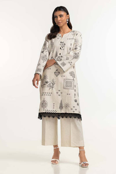 Gul Ahmed Ready to Wear 2 Piece Khaddar Embroidery Shirt And Trouser IUSTTS-463