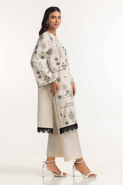 Gul Ahmed Ready to Wear 2 Piece Khaddar Embroidery Shirt And Trouser IUSTTS-463