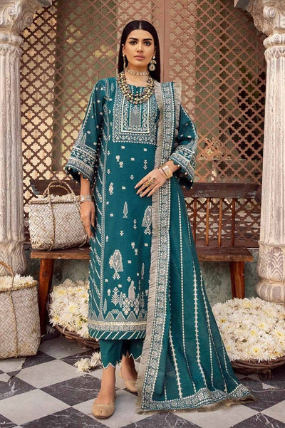 Gul Ahmed 3PC Jacquard Unstitched Suit with Jacquard Dupatta - JD-32027