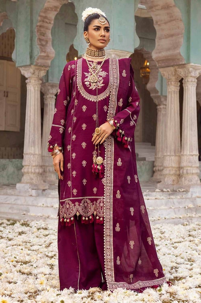 Gul Ahmed 3PC Jacquard Unstitched Suit with Jacquard Dupatta - JD-32028