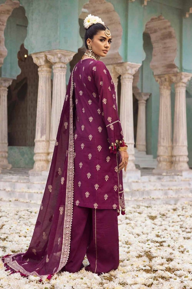 Gul Ahmed 3PC Jacquard Unstitched Suit with Jacquard Dupatta - JD-32028