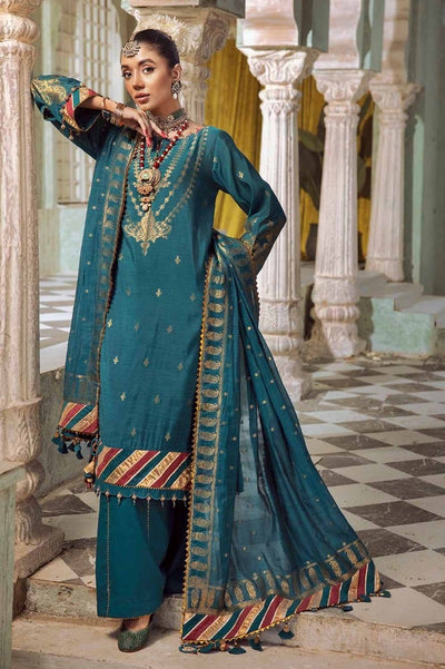 Gul Ahmed 3PC Jacquard Unstitched Suit with Jacquard Dupatta - JD-32032