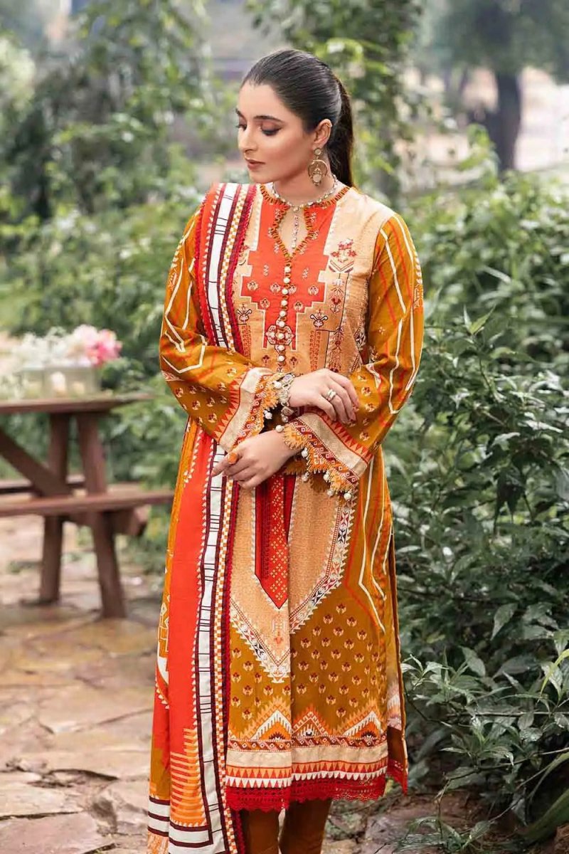 Gul Ahmed 3PC Khaddar Unstitched Printed Suit K-22040 A