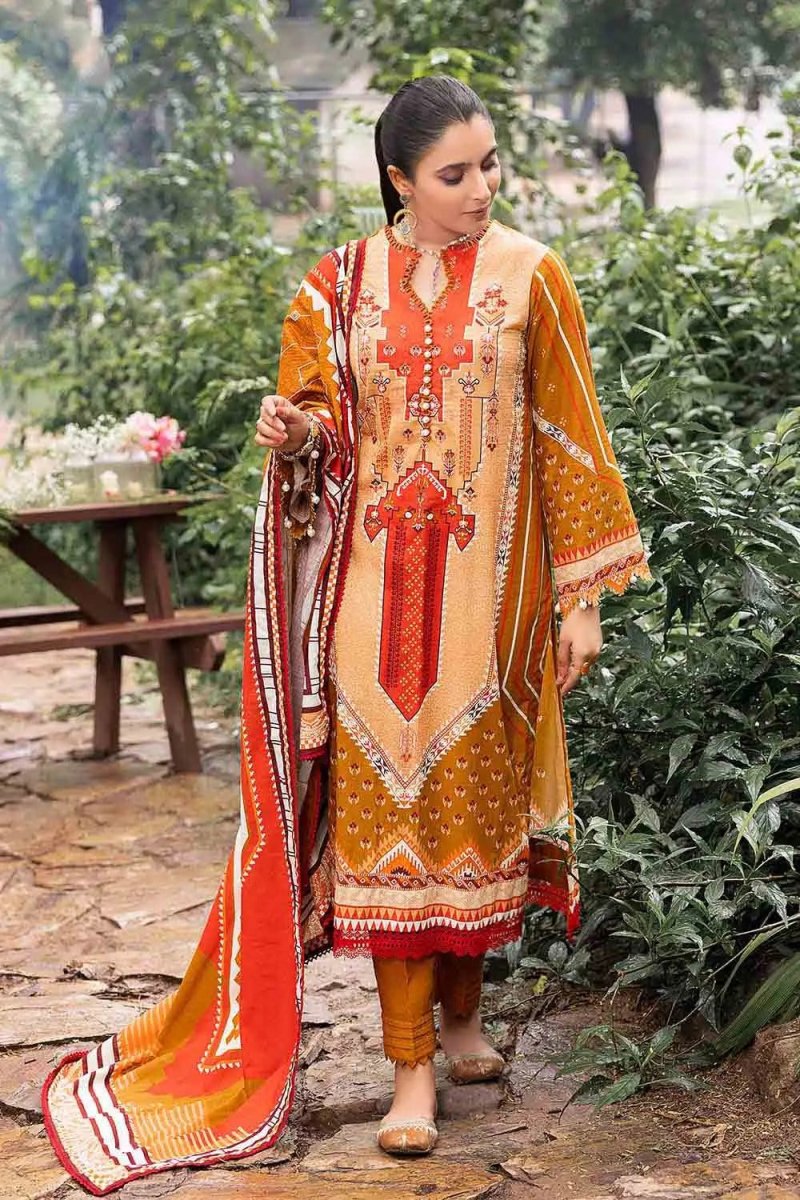 Gul Ahmed 3PC Khaddar Unstitched Printed Suit K-22040 A