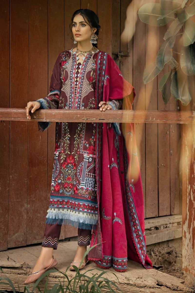 Gul Ahmed 3PC Unstitched Khaddar Suit K-22051