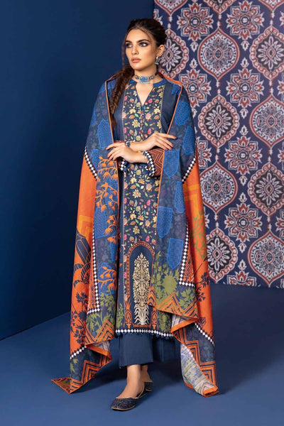 Gul Ahmed 3PC Khaddar Printed Unstitched Suit K-32001