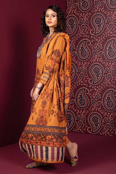 Gul Ahmed 3PC Cotton Linen Unstitched Suit K-32006