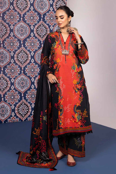 Gul Ahmed 3PC Khaddar Printed Unstitched Suit K-32011