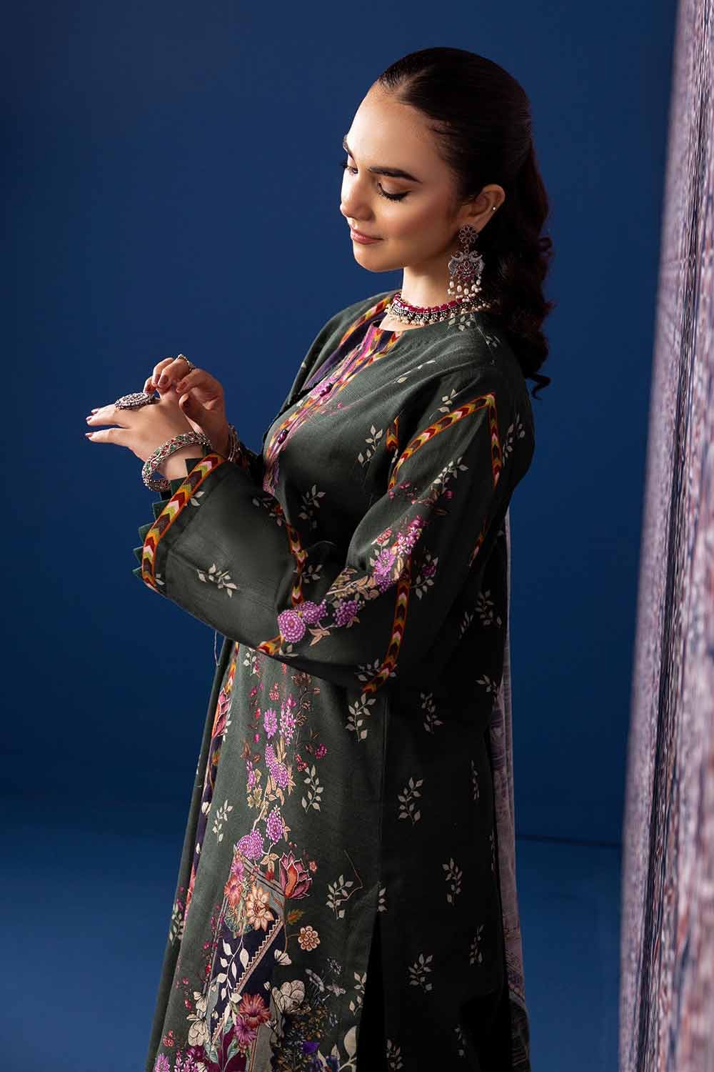 Gul Ahmed 3PC Khaddar Printed Unstitched Suit K-32012