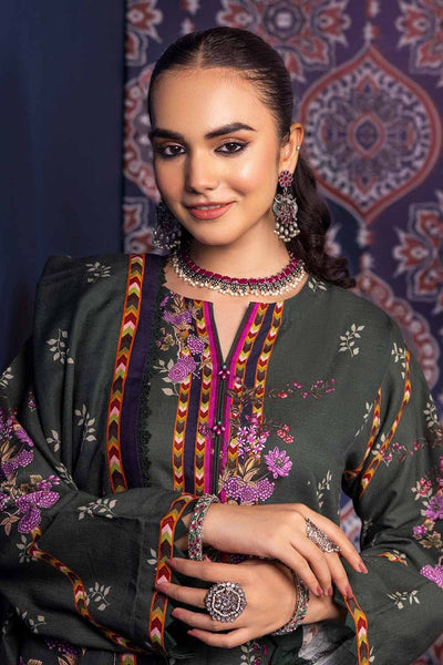 Gul Ahmed 3PC Khaddar Printed Unstitched Suit K-32012