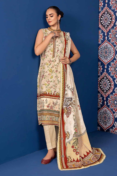 Gul Ahmed 3PC Khaddar Printed Unstitched Suit K-32015