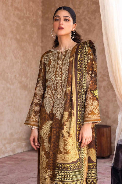 Gul Ahmed 3PC Embroidered Khaddar Unstitched Suit with Digital Printed Khaddar Dupatta K-32016