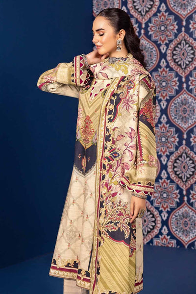 Gul Ahmed 3PC Khaddar Printed Unstitched Suit K-32017