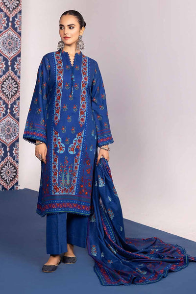 Gul Ahmed 3PC Khaddar Printed Unstitched Suit K-32018