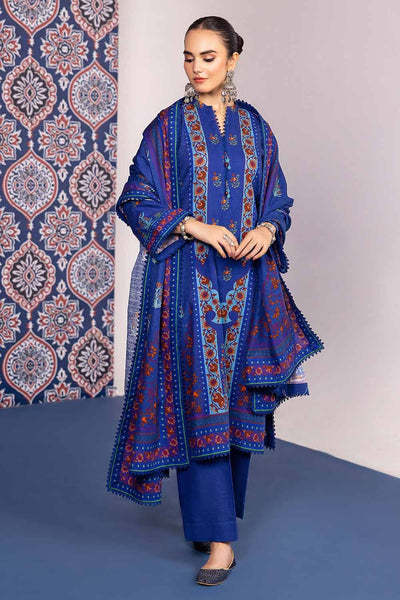 Gul Ahmed 3PC Khaddar Printed Unstitched Suit K-32018