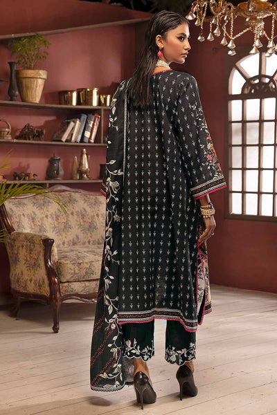 Gul Ahmed 3PC Embroidered Khaddar Unstitched Suit with Embroidered Border on Organza K-32025