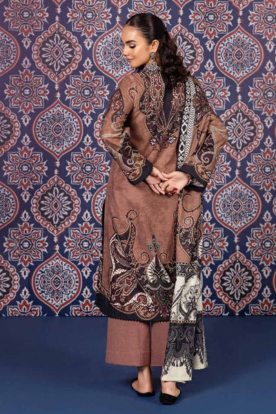Gul Ahmed 3PC Khaddar Printed Unstitched Suit K-32028