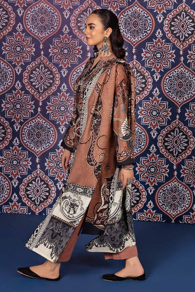 Gul Ahmed 3PC Khaddar Printed Unstitched Suit K-32028