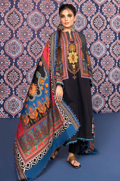 Gul Ahmed 3PC Khaddar Printed Unstitched Suit K-32034