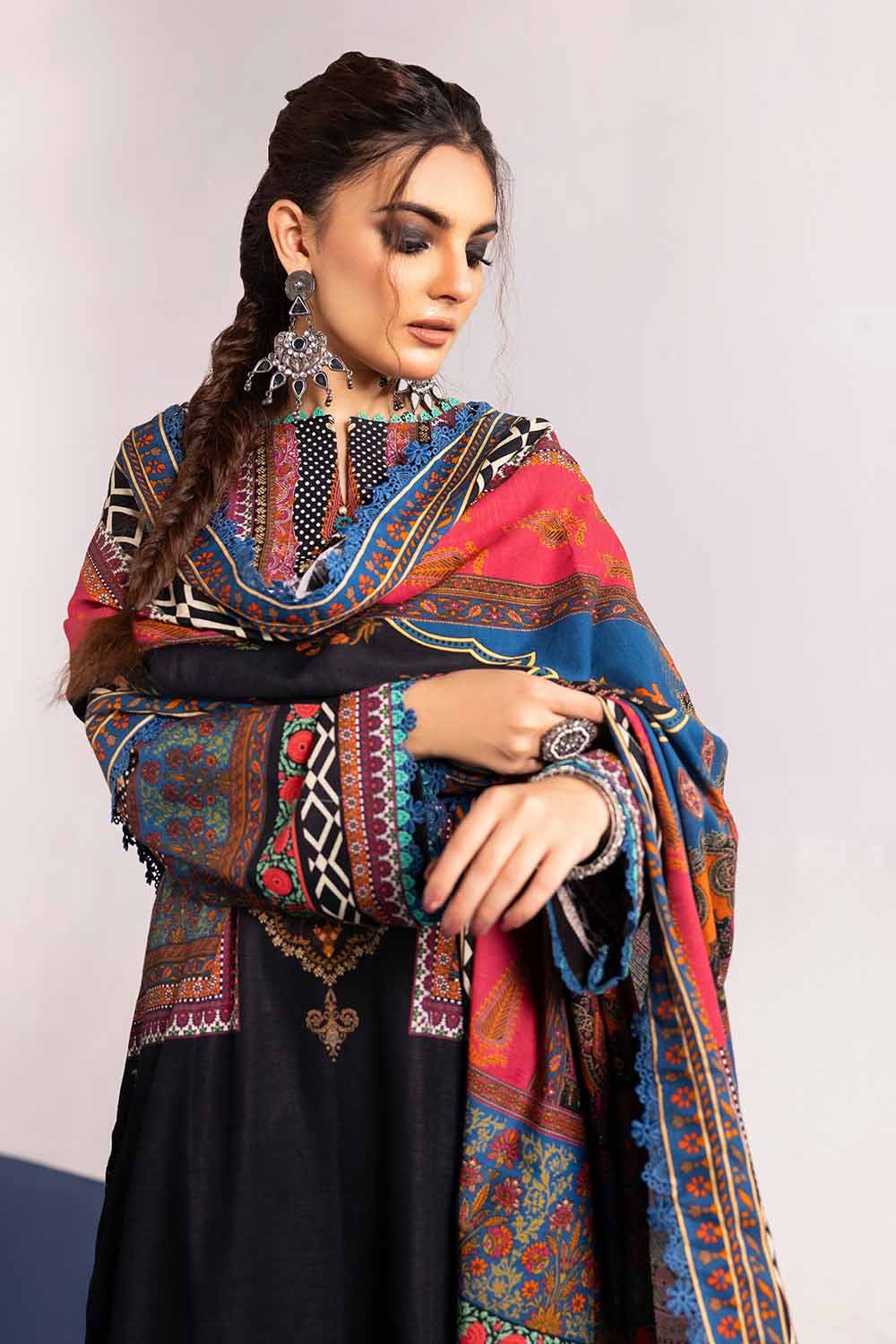 Gul Ahmed 3PC Khaddar Printed Unstitched Suit K-32034