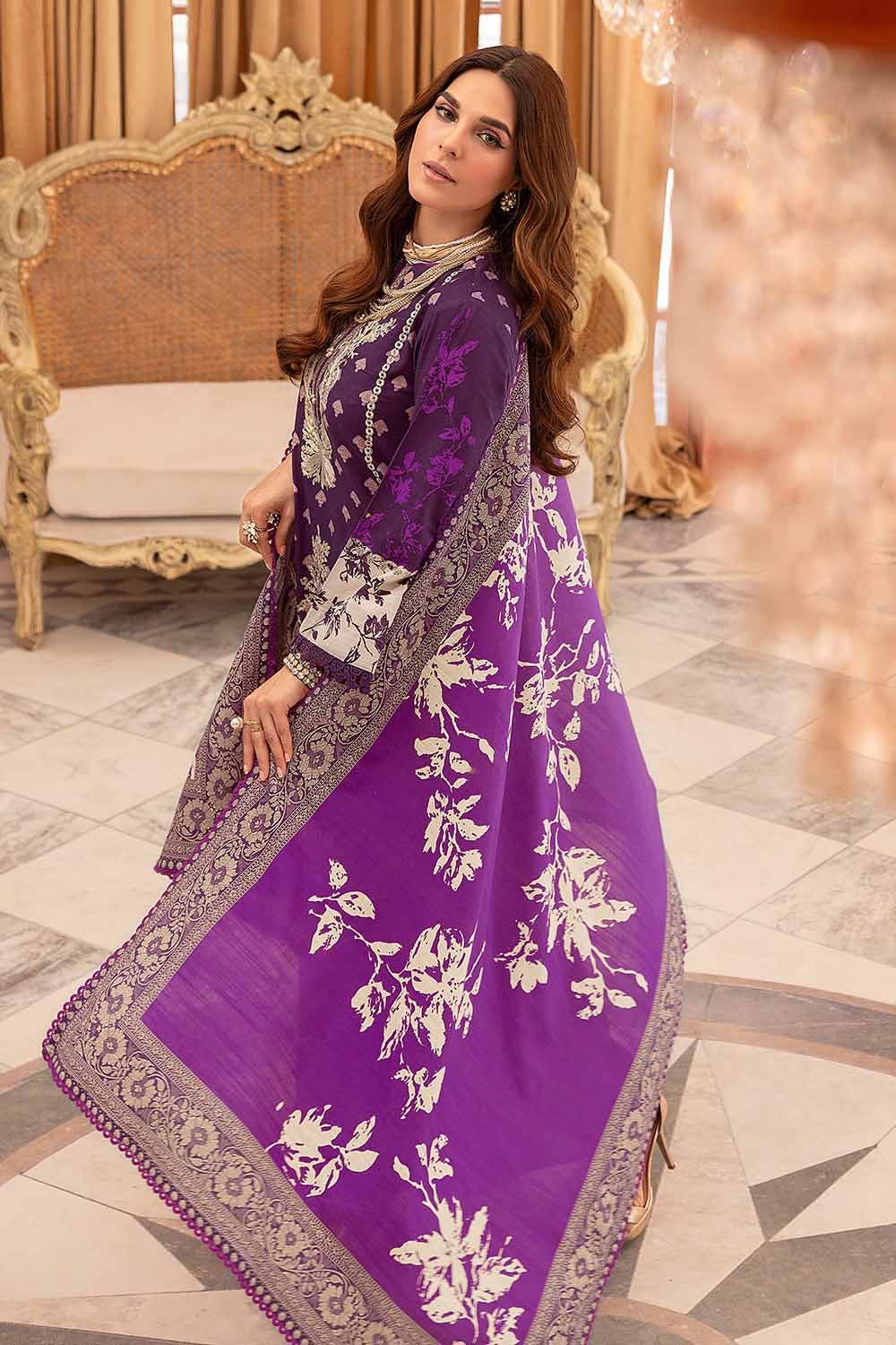 Gul Ahmed 3PC Embroidered Khaddar Unstitched Suit K-32040