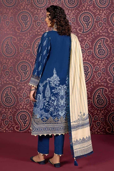 Gul Ahmed 3PC Embroidered Khaddar Unstitched Suit with Printed Khaddar Dupatta K-32041