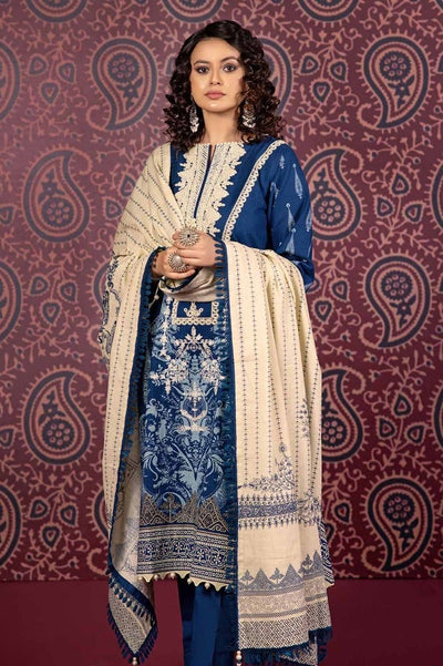 Gul Ahmed 3PC Embroidered Khaddar Unstitched Suit with Printed Khaddar Dupatta K-32041