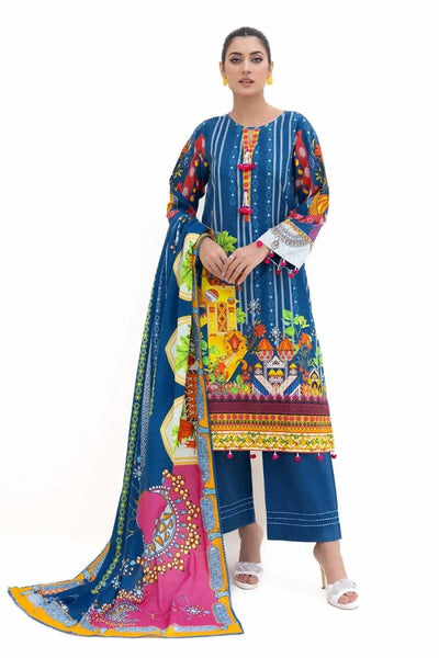 Gul Ahmed 3PC Unstitched Printed Light Khaddar Suit K-42006 L