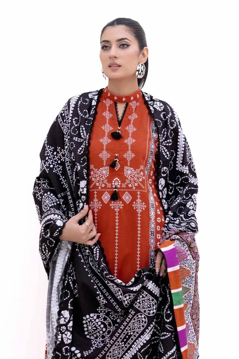 Gul Ahmed 3PC Unstitched Printed Light Khaddar Suit K-42008 L