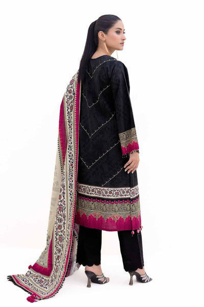 Gul Ahmed 3PC Unstitched Embroidered Printed Light Khaddar Suit with Printed Khaddar Dupatta K-42012 L