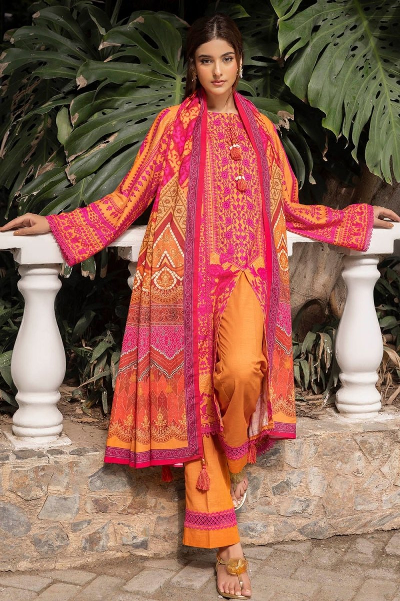 Gul Ahmed 3 Piece Unstitched Printed Khaddar Suit K-52025
