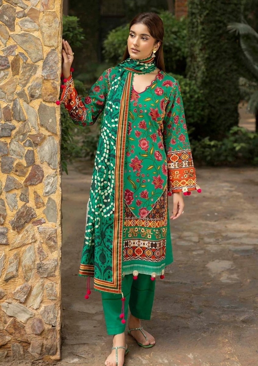Gul Ahmed 3 Piece Unstitched Printed Khaddar Suit K-52032