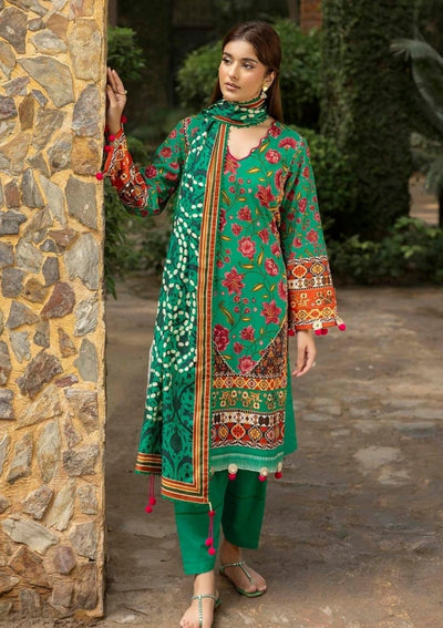 Gul Ahmed 3 Piece Unstitched Printed Khaddar Suit K-52032