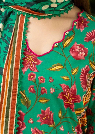 Gul Ahmed 3 Piece Unstitched Printed Khaddar Suit K-52032